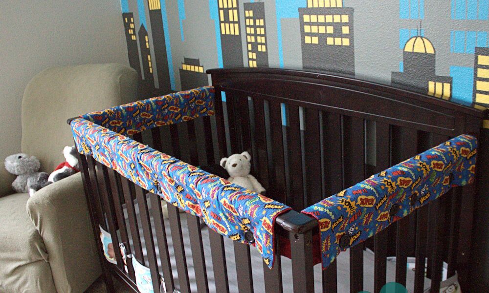 Fabric crib shop rail covers